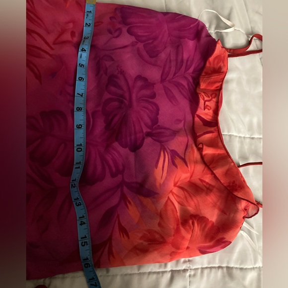 Vintage Arden B Dress Bright Floral Red Pink, Purple &OrangeMulticolored Style - Picture 11 of 12